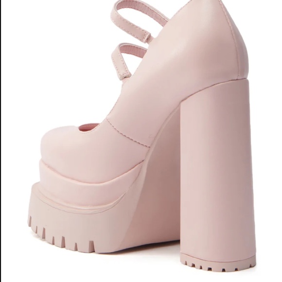 AKIRA AZALEA WANG VIOLINA PINK CHUNKY PLATFORM PUMP Size 7.57.5 - Picture 9 of 10